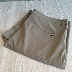 Travis Mathew Men's Flat Front Shorts Light Taupe
